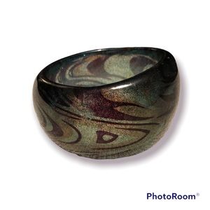 Chunky acrylic glitter cuff